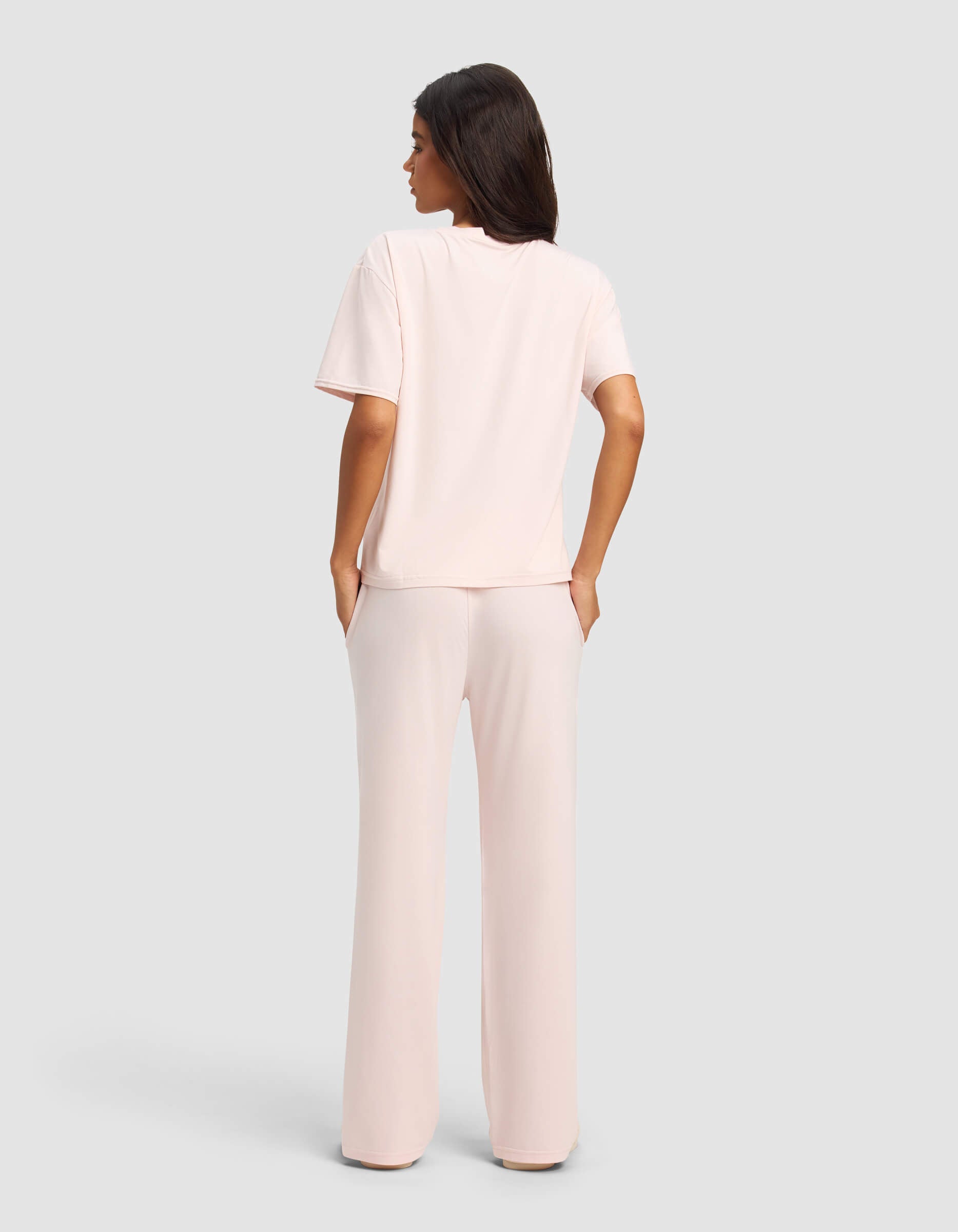 Women's First Layer Pajama Short Sleeve Tee & Pant Set - Image 12