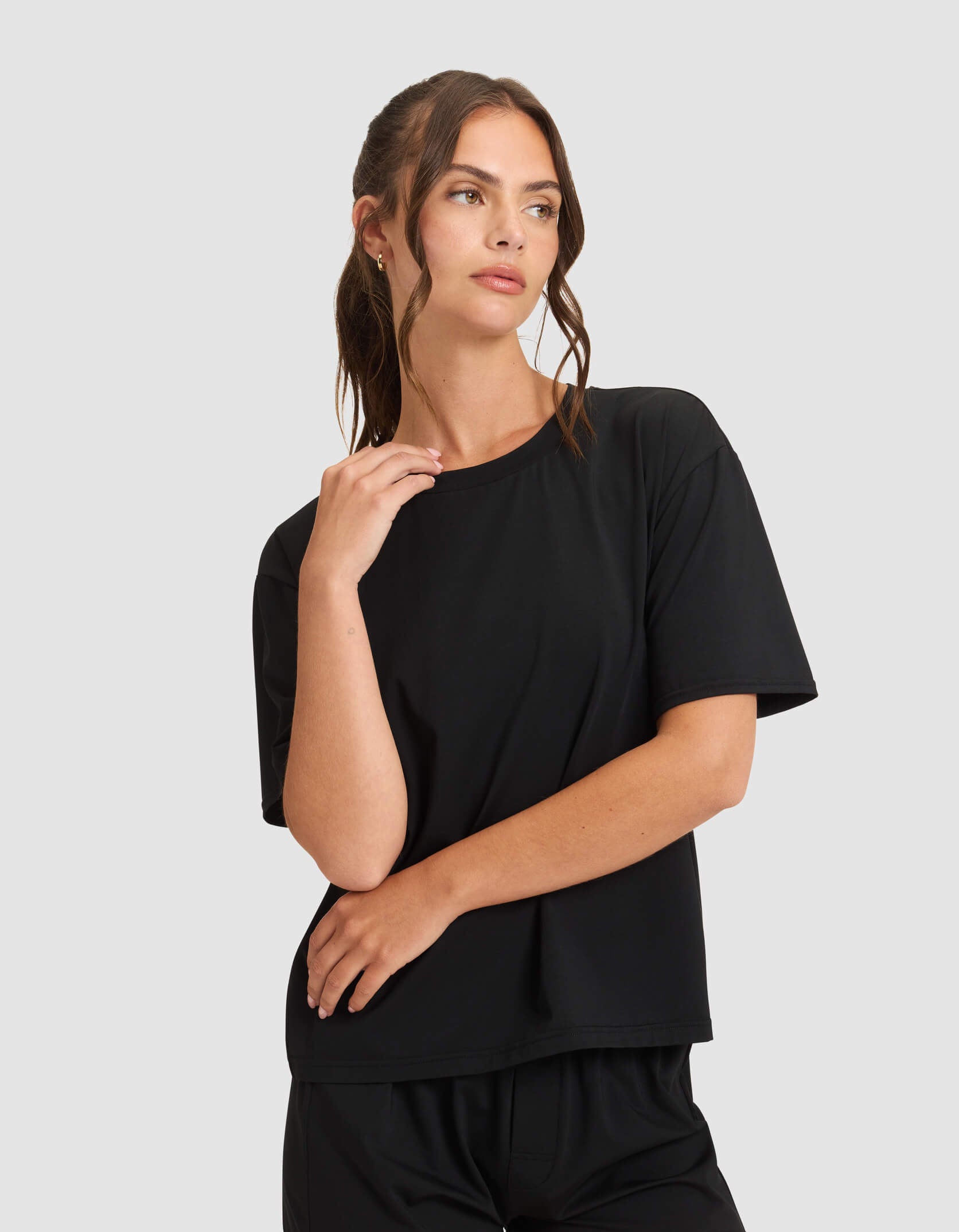 Women's First Layer Pajama Short Sleeve Tee & Pant Set - Image 25
