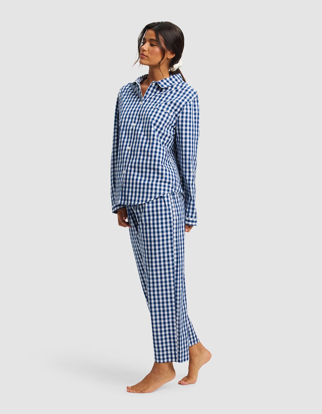 Women's Sutton Long Sleeve Cropped Pajama Set - Image 4