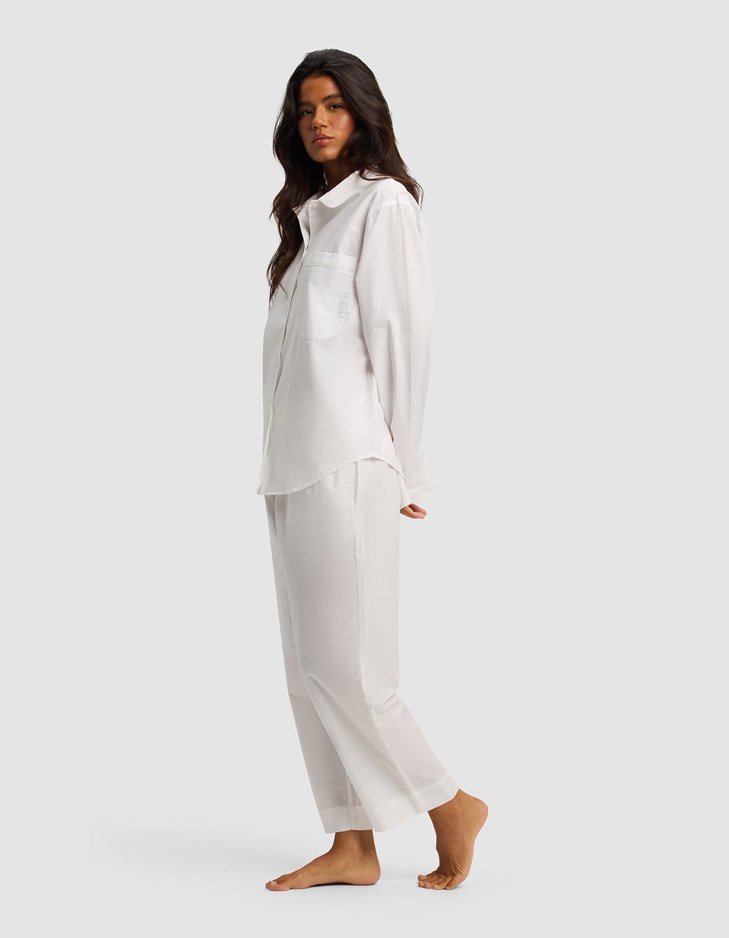 Alternative view of Women's Sutton Long Sleeve Cropped Pajama Set