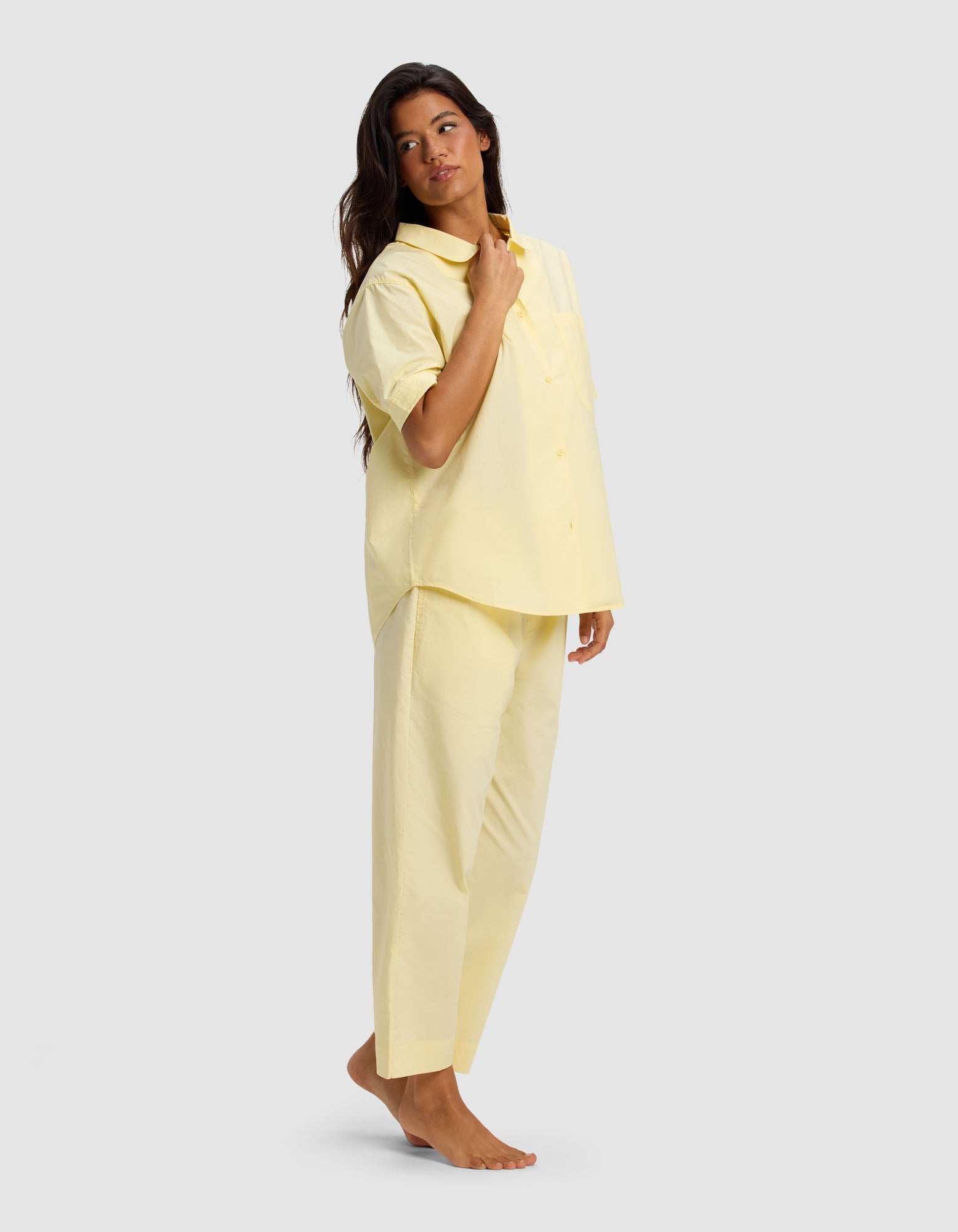 Alternative view of Women's Sutton Short Sleeve & Cropped Pajama Pant Set