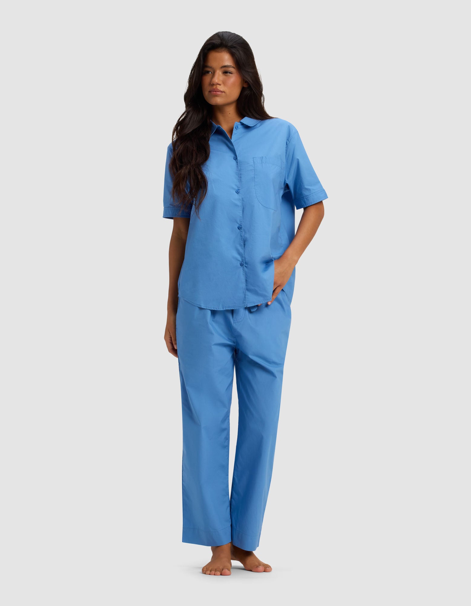 Women's Sutton Short Sleeve & Cropped Pajama Pant Set - Image 29