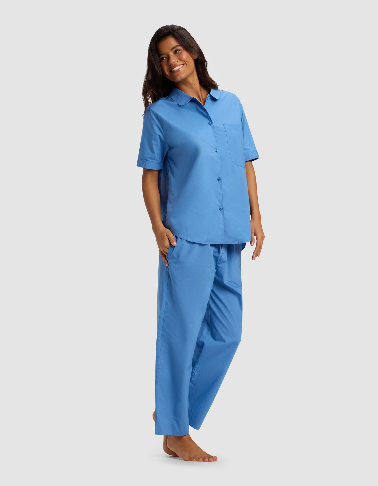 Women's Sutton Short Sleeve & Cropped Pajama Pant Set - Image 30