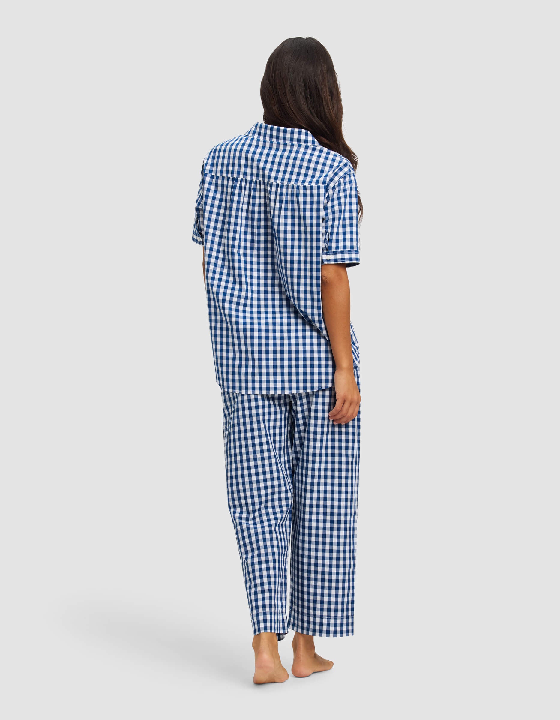 Women's Sutton Short Sleeve & Cropped Pajama Pant Set - Image 11