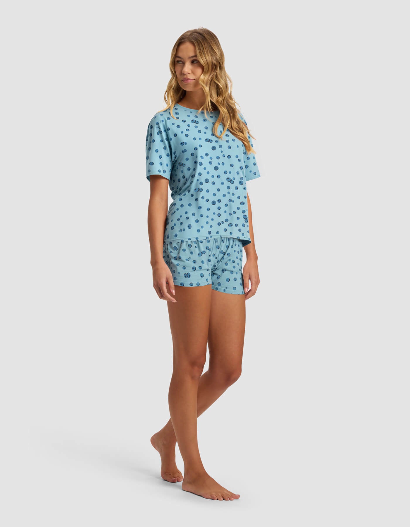 Women's First Layer Pajama Short Sleeve Tee & Boxer Short Set - Image 43