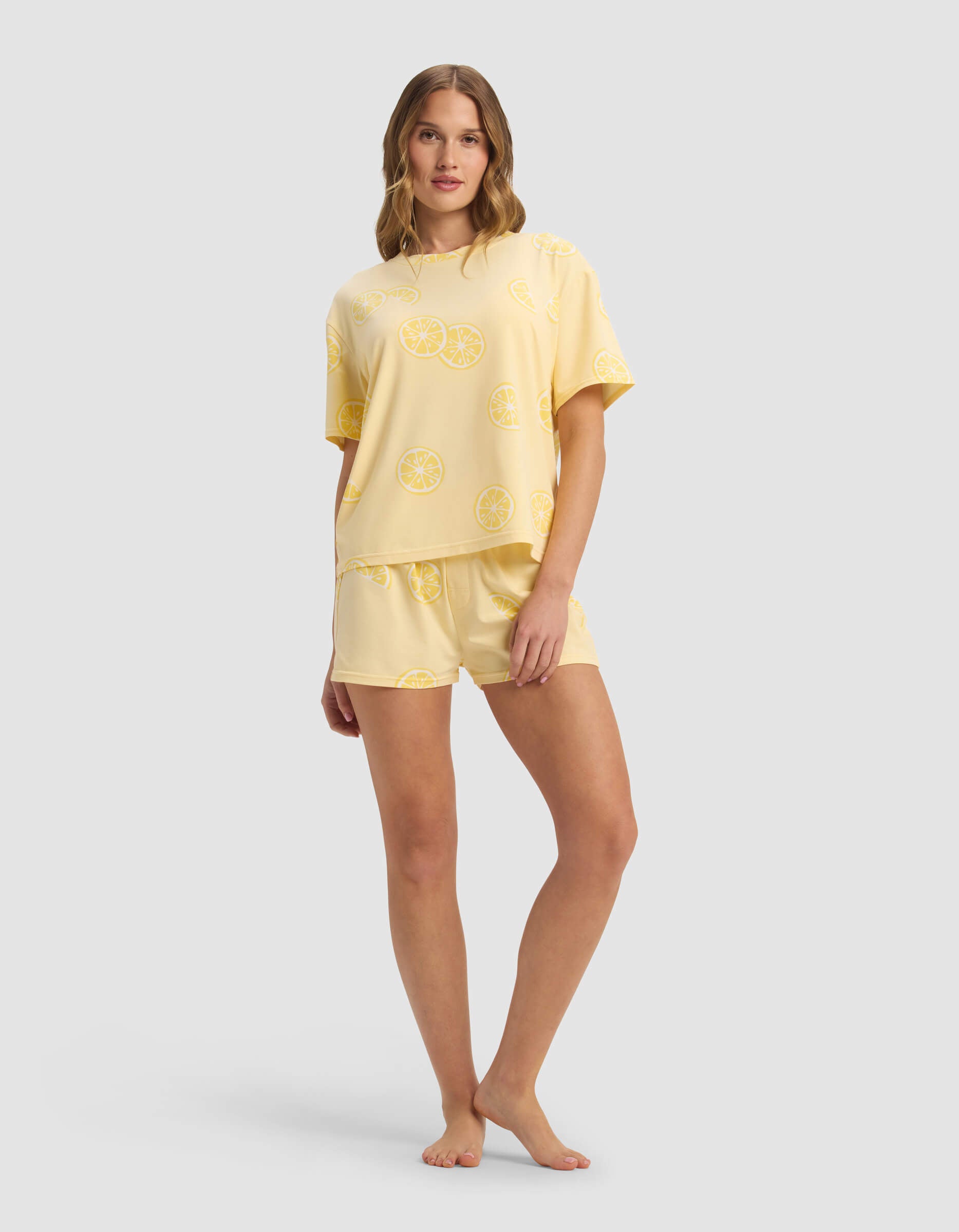 Women's First Layer Pajama Short Sleeve Tee & Boxer Short Set - Image 9