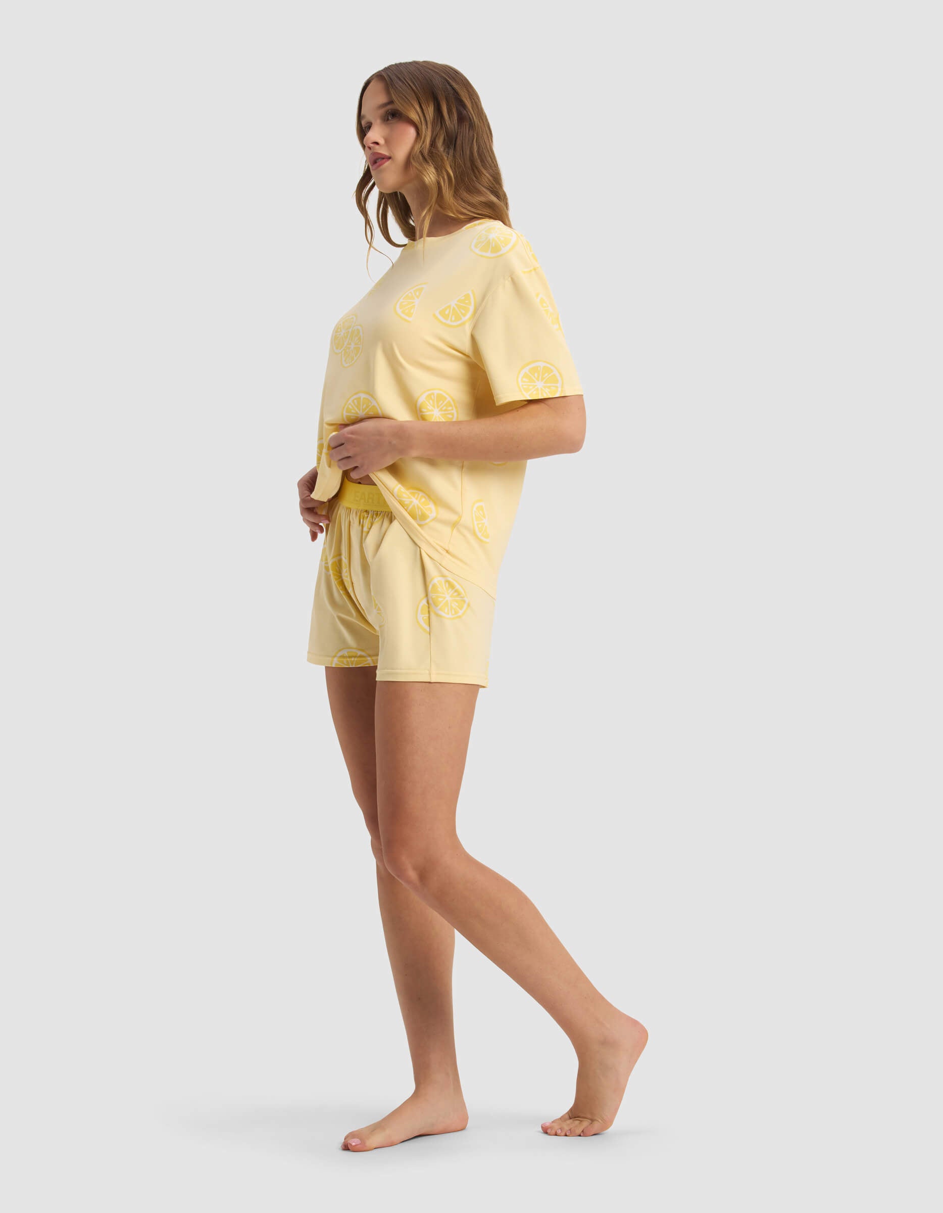Women's First Layer Pajama Short Sleeve Tee & Boxer Short Set - Image 10