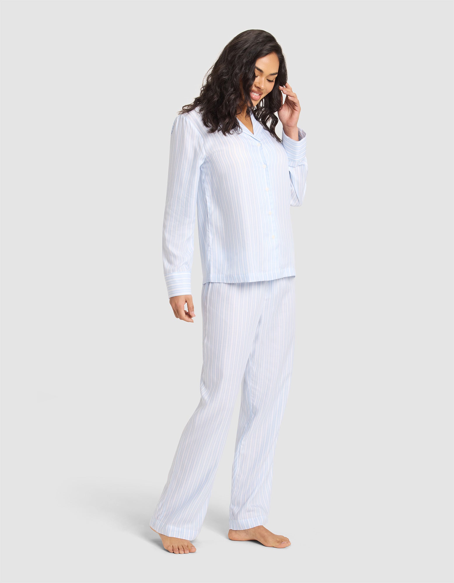 Alternative view of Women's Soft Woven Long Sleeve Pajama Set - Last Chance